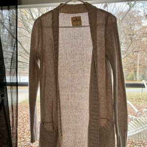 Adorable Thick Comfortable Hollister Color Speckled Cream Cardigan/Duster 🍓